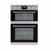 EURO S/STEEL DOUBLE OVEN 60CM X 80CM BRAND NEW ( CARTON DAMAGE) 3 year warranty